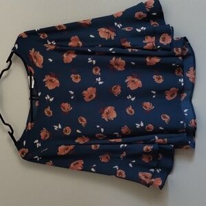 Sienna Sky Navy Floral Blouse